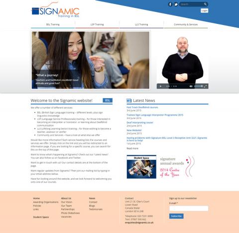 Website Re-development for Signamic