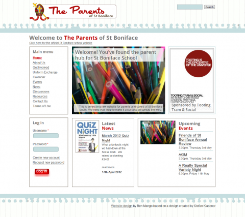 The Parents of St Boniface Community Website